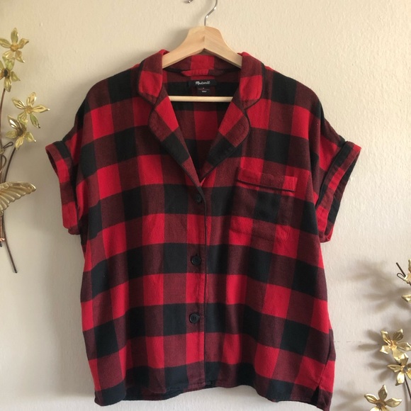 Madewell Buffalo Check flannel Pajama set - Picture 10 of 11